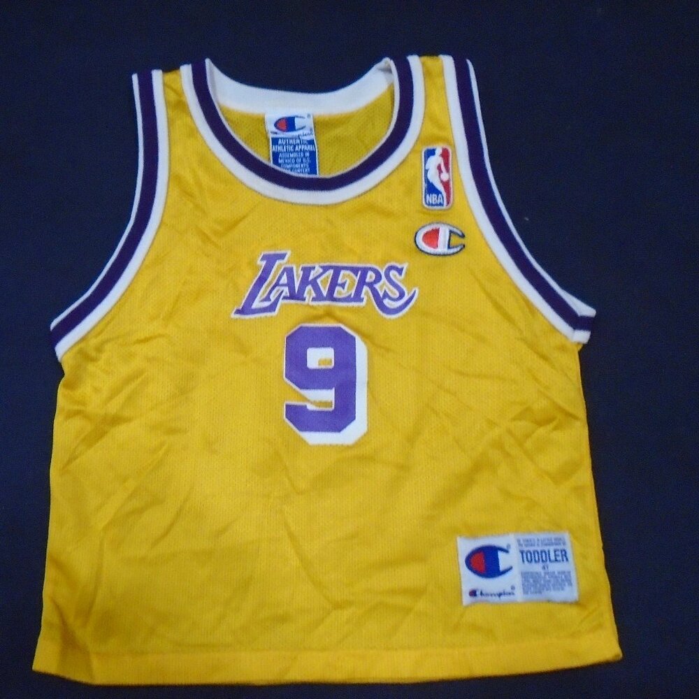 Vintage Champion Nick Van Exel Los Angeles Lakers NBA Toddler Jersey Size 4T